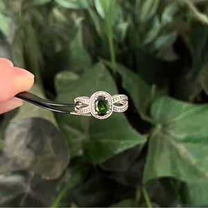925 STS Chrome Diopside Ring